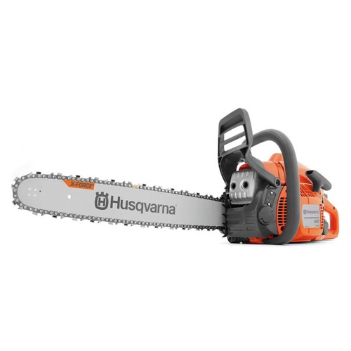 Chainsaws | Husqvarna 970612338 440 Gas Powered Chainsaw, 40-cc 2.4-HP, 2-Cycle X-Torq Engine, 18 Inch Chainsaw with Smart Start, For Wood Cutting and Tree Trimming image number 0