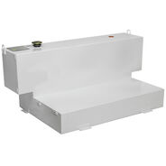 LIQUID TRANSFER EQUIPMENT | JOBOX 98 Gallon Short-Bed L-Shaped Steel Liquid Transfer Tank - White
