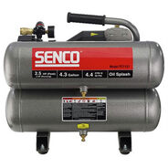 AIR COMPRESSORS | SENCO 2.5 HP 4.3 Gallon Oil-Lube Twin Stack Air Compressor