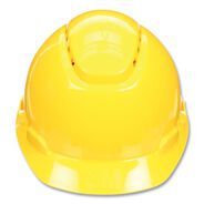PROTECTIVE HEAD GEAR | 3M SecureFit H-Series 4-Point Pressure Diffusion Ratchet Suspension H-700 Vented Cap with UV Indicator Hard Hats - Yellow