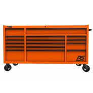 JOBSITE STORAGE | Homak RS PRO 72 in. 16 Drawer Roller Cabinet - Orange