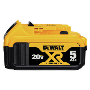 电池| Dewalt (1) 20V MAX XR Premium 5 Ah锂离子电池
