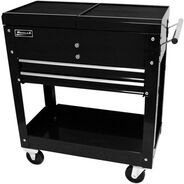 TOOL CARTS | Homak 2-Drawer 27 in. Professional Slide Top Service Cart - Black
