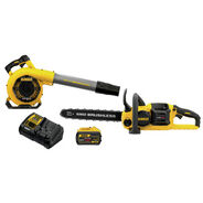 OUTDOOR POWER COMBO KITS | Dewalt 60V MAX FLEXVOLT Brushless Lithium-Ion Cordless 16 in. Chainsaw/Blower Combo Kit (9 Ah)