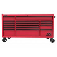 JOBSITE STORAGE | Homak RS PRO 72 in. 16 Drawer Roller Cabinet - Red