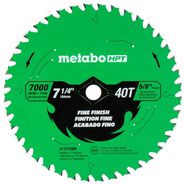 CIRCULAR SAW BLADES | Metabo HPT 7-1/4 in. 40-Tooth Industrial PTFE Circular Saw Fine Finish Blade