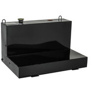 LIQUID TRANSFER EQUIPMENT | JOBOX 76 Gallon Low-Profile L-Shaped Steel Liquid Transfer Tank - Black