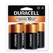 BATTERY AND ELECTRIC TESTERS | Duracell CopperTop Alkaline D Batteries (4/Pack)