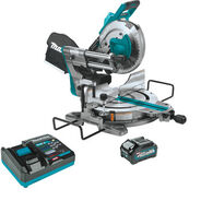 MITER SAWS | Makita 40V max XGT Brushless Lithium-Ion 10 in. Cordless AWS Capable Dual-Bevel Sliding Compound Miter Saw Kit (4 Ah)