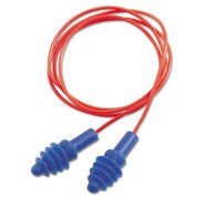 EAR PROTECTION | Uvex AirSoft Multiple-Use Earplugs - Red Polycord, Blue (100/Box)