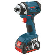 IMPACT DRIVERS | Factory Reconditioned Bosch 18V Compact Tough 1/4 in. Hex Impact Driver with 2 HC FatPack Lithium-Ion Batteries