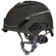 PROTECTIVE HEAD GEAR | MSA V-Gard H1 Fas-Trac III Pivot Novent ANSI EN397 Safety Helmet - Black