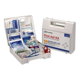 FIRST AID | First Aid Only 141-Pieces Plastic Case ANSI 2015 Compliant Class Aplus Type I and II First Aid Kit for 25 People