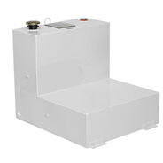 LIQUID TRANSFER EQUIPMENT | JOBOX 51 Gallon L-Shaped Steel Liquid Transfer Tank - White