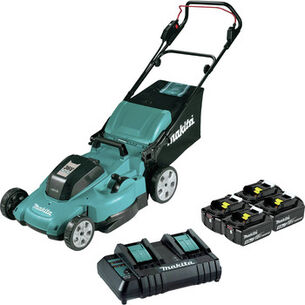 LAWN MOWERS | Makita 18V X2 (36V) LXT Lithium-ion 21 in. Cordless Lawn Mower Kit with 4 电池 (5 Ah)