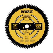 CIRCULAR SAW BLADES | Dewalt 12 in. 80T Tungsten Carbide-Tipped Steel Fine Finish Circular Saw Blade