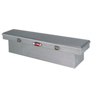 TRUCK BOXES | Delta Aluminum Single Lid Slimline Full-size Crossover Truck Box (Bright)