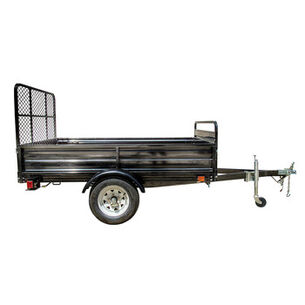 TOOL CARTS | 细节K2 5 ft. X 7英尺. Multi Purpose Utility Trailer Kits with Drive Up Gate (Black Powder-Coated)