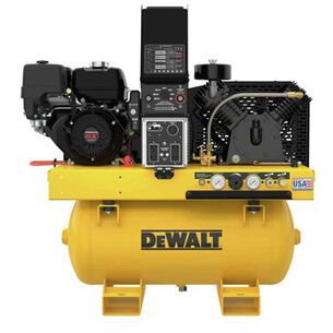 便携式发电机| Dewalt 200安培5500瓦2级30加仑175 Max PSI汽油发动机驱动三合一空气压缩机/发电机/焊机