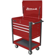TOOL CARTS | Homak Professional 35 in. 4 Drawer Service Cart - Red