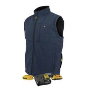 CLOTHING AND GEAR | Dewalt Men's Heated Soft Shell Vest with Sherpa Lining - Extra Large, Navy