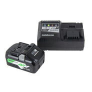 BATTERY AND CHARGER STARTER KITS | Metabo HPT UC18YSL3B1M 18V/36V Lithium-Ion Battery and Charger Kit (4 Ah)