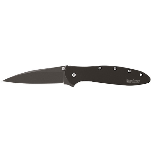 Knives | Kershaw Knives 1660CKT 3-1/2 in. Serrated Leek Assisted Folding Knife (Black) image number 0