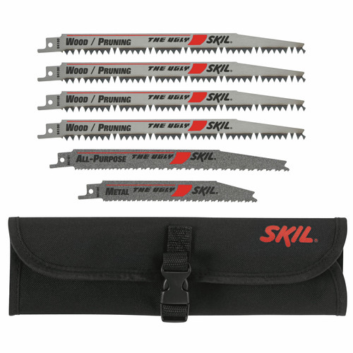 Reciprocating Saw Blades | Skil 94103 6-Piece Reciprocating Saw Blade Set with Pouch image number 0