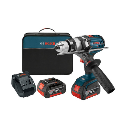 Hammer Drills | Factory Reconditioned Bosch HDH181X-01-RT 18V Lithium-Ion Brute Tough 1/2 in. Cordless Hammer Drill Driver Kit with Active Response Technology (4 Ah) image number 0