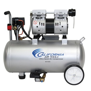 | California Air Tools CAT-8010AD 1 HP 8-Gal. Ultra-Quiet and Oil-Free Steel Tank Air Compressor with Auto Drain Valve