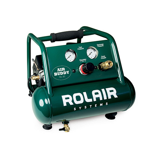 Portable Air Compressors | Rolair AB5 1 Gallon 0.5 HP Oil-Less Hand Carry Air Compressor image number 0