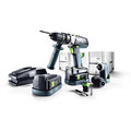 Hammer Drills | Festool PDC 18/4 QUADRIVE 18V 5.2 Ah Lithium-Ion 13mm Hammer Drill and Attachments Kit image number 0