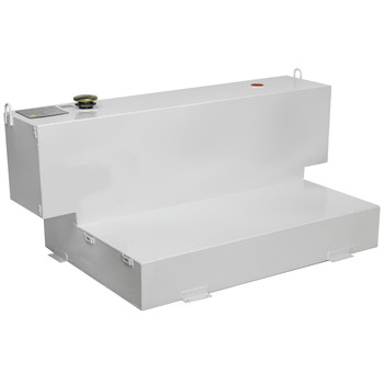 LIQUID TRANSFER TANKS | JOBOX 98 Gallon Short-Bed L-Shaped Steel Liquid Transfer Tank - White