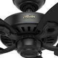 Ceiling Fans | Hunter 53243 52 in. Builder Elite ENERGY STAR Matte Black Ceiling Fan image number 7
