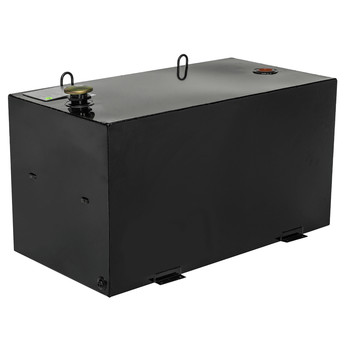  | JOBOX 484002 96 Gallon Rectangular Steel Liquid Transfer Tank - Black