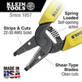 Cable and Wire Cutters | Klein Tools 11047 22 - 30 AWG Solid Wire Wire Stripper Cutter image number 1