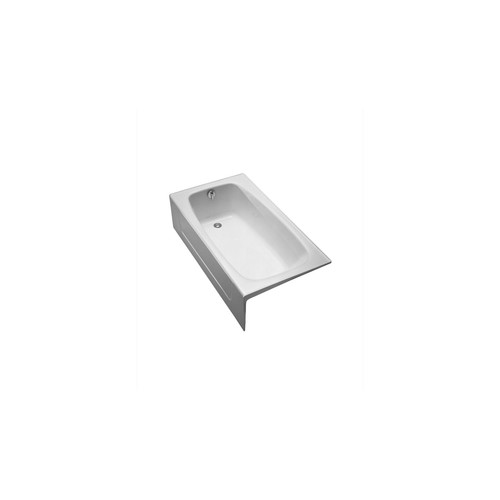 Fixtures | TOTO FBY1525RP#01 59-3/4 in. x 32 in. x 16-3/4 in. Right Hand Outlet Drop In Bathtub (Cotton White) image number 0