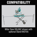 Miter Saws | Makita XSL06PM 36V (18V X2) LXT Brushless Lithium-Ion 10 in. Cordless Dual-Bevel Sliding Compound Miter Saw with Laser Kit and 2 Batteries (4 Ah) image number 5