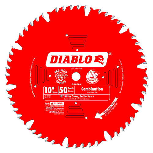 Blades | Diablo D1050X 10 in. 50 Tooth Combination Saw Blade image number 0