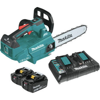  | Makita XCU08PT 18V X2 (36V) LXT Lithium-Ion Brushless Cordless 14 in. Top Handle Chain Saw Kit (5 Ah)