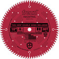 Blades | Freud LU96R010 10 in. 80 Tooth Thin Kerf Double-Sided Laminate/Melamine Saw Blade image number 0