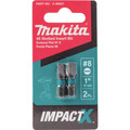 Bits and Bit Sets | Makita A-96621 Makita ImpactX #8 Slotted 1 in. Insert Bit, 2/pk image number 2