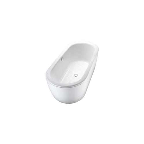Fixtures | TOTO FBF794S#01DCP Nexus 66 in. x 29-1/2 in. Freestanding Soaking Tub (Cotton White/Polished Chrome) image number 0