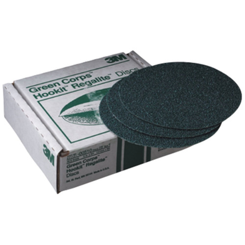 Grinding Sanding Polishing Accessories | 3M 521 Green Corps Hookit Regalite Disc 8 in. 80E (25-Pack) image number 0