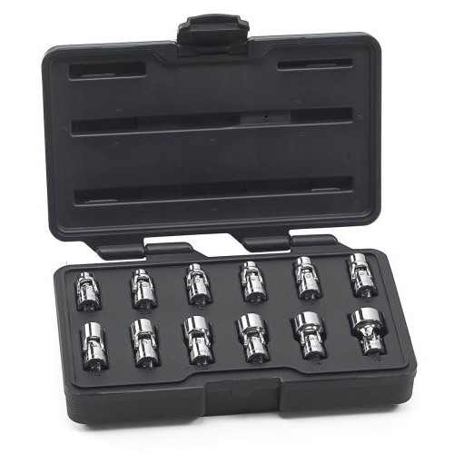 Socket Sets | GearWrench 80311 12-Piece 1/4 in. Drive 6-Point Metric Flex Socket Set image number 0