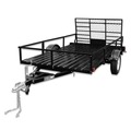 Utility Trailer | Detail K2 MMT6X10 6 ft. x 10 ft. Multi Purpose Open Rail Utility Trailer with Drive-Up Gate image number 2