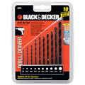 Bits and Bit Sets | Black & Decker 15557 10-Piece Drill Bit Set image number 0