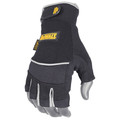 Work Gloves | Dewalt DPG230L Technician Fingerless Gloves - Large image number 0