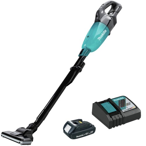 Handheld Vacuums | Makita XLC09R1B 18V LXT Brushless Lithium-ion Compact Cordless 4 Speed Vacuum Kit with Push Button (2 Ah) image number 0