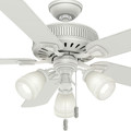 Ceiling Fans | Casablanca 54005 54 in. Ainsworth Gallery 3 Light Cottage White Ceiling Fan with Light image number 3